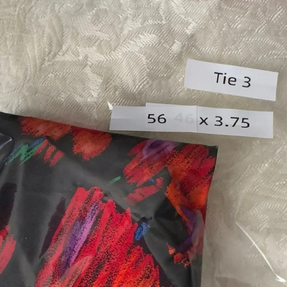 Vintage Addiction Hopeless Romantic Silk Tie Black w/ Red Hearts 1990’s Novelty